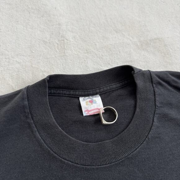 Vintage 90s Shellac OMO Tour Steve Albini Big Black Industrial T-Shirt Large - Picture 3 of 5